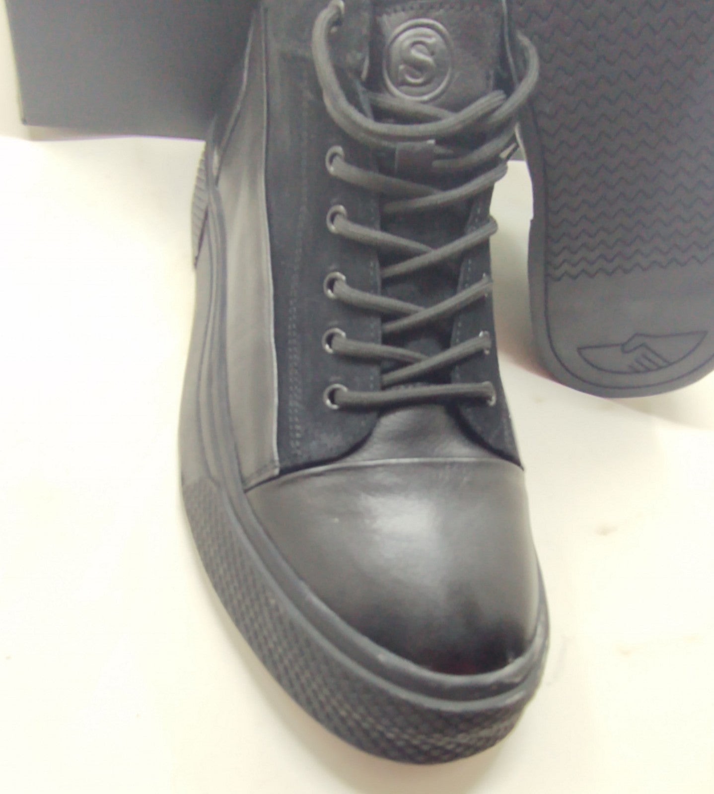 Snover AL6-13 Men's Black Leather Ankle Boots Premium Dress Footwear