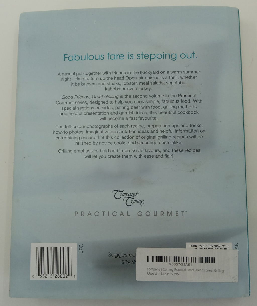 Good Friends, Great Grilling by Jean Paré – VG+ BBQ Recipes, Party Tips