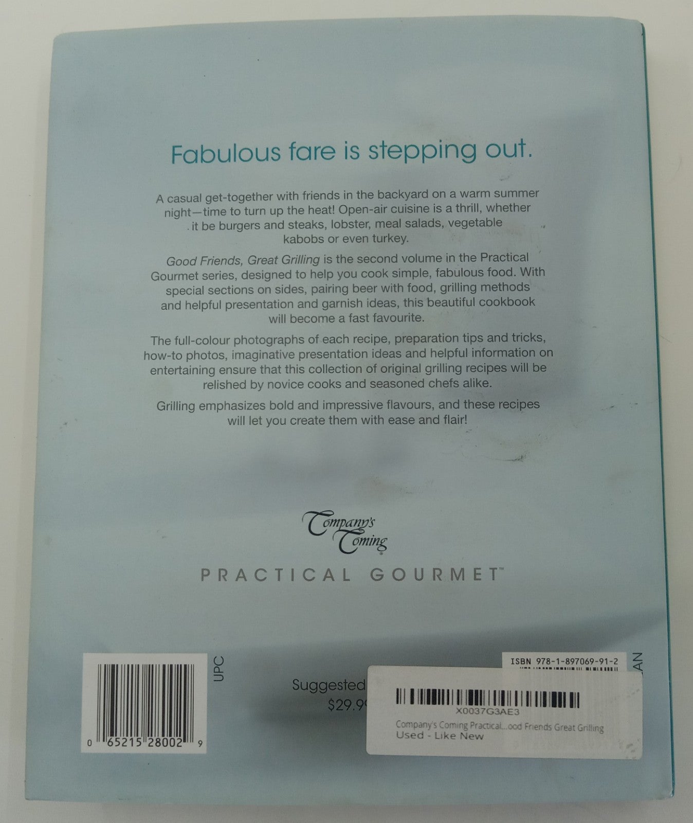 Good Friends, Great Grilling by Jean Paré – VG+ BBQ Recipes, Party Tips