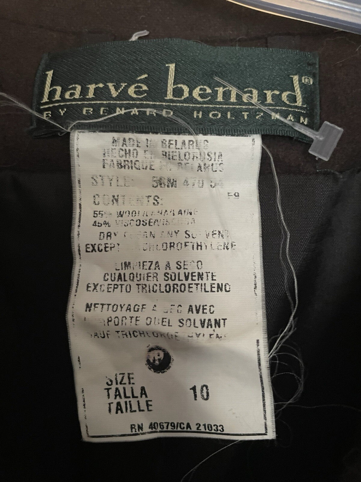 Harve Bénard Brown Wool Winter Peacoat Women's Size Medium Classic Coat