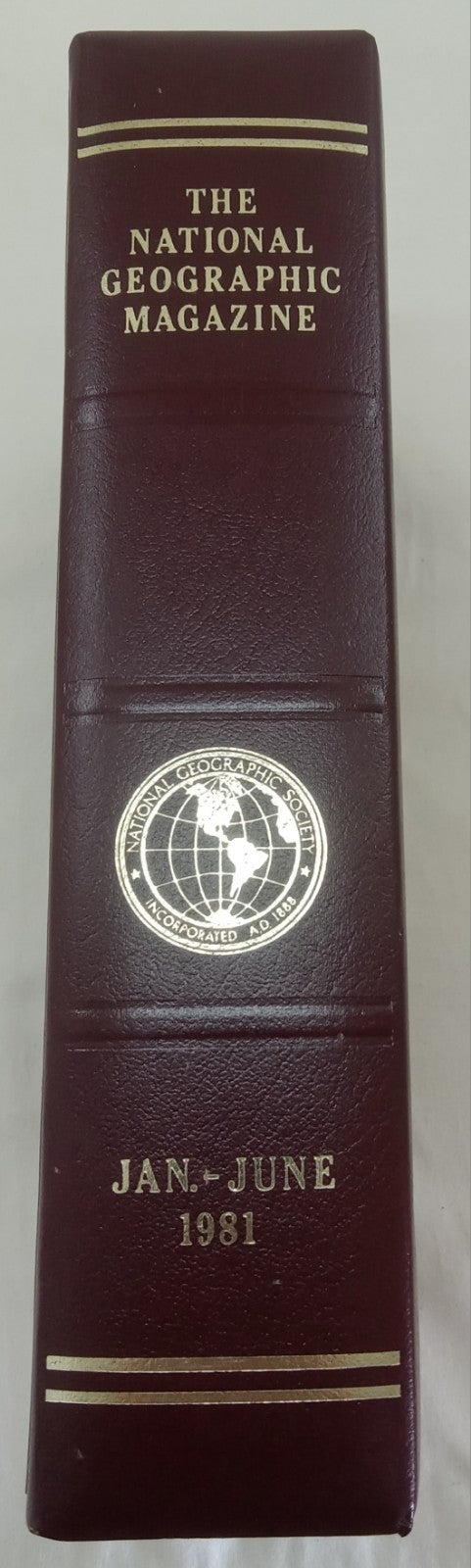 Nat Geo Jan–June 1981 VG+ | Vintage Magazine Set w/ Slipcase | 6 Issues