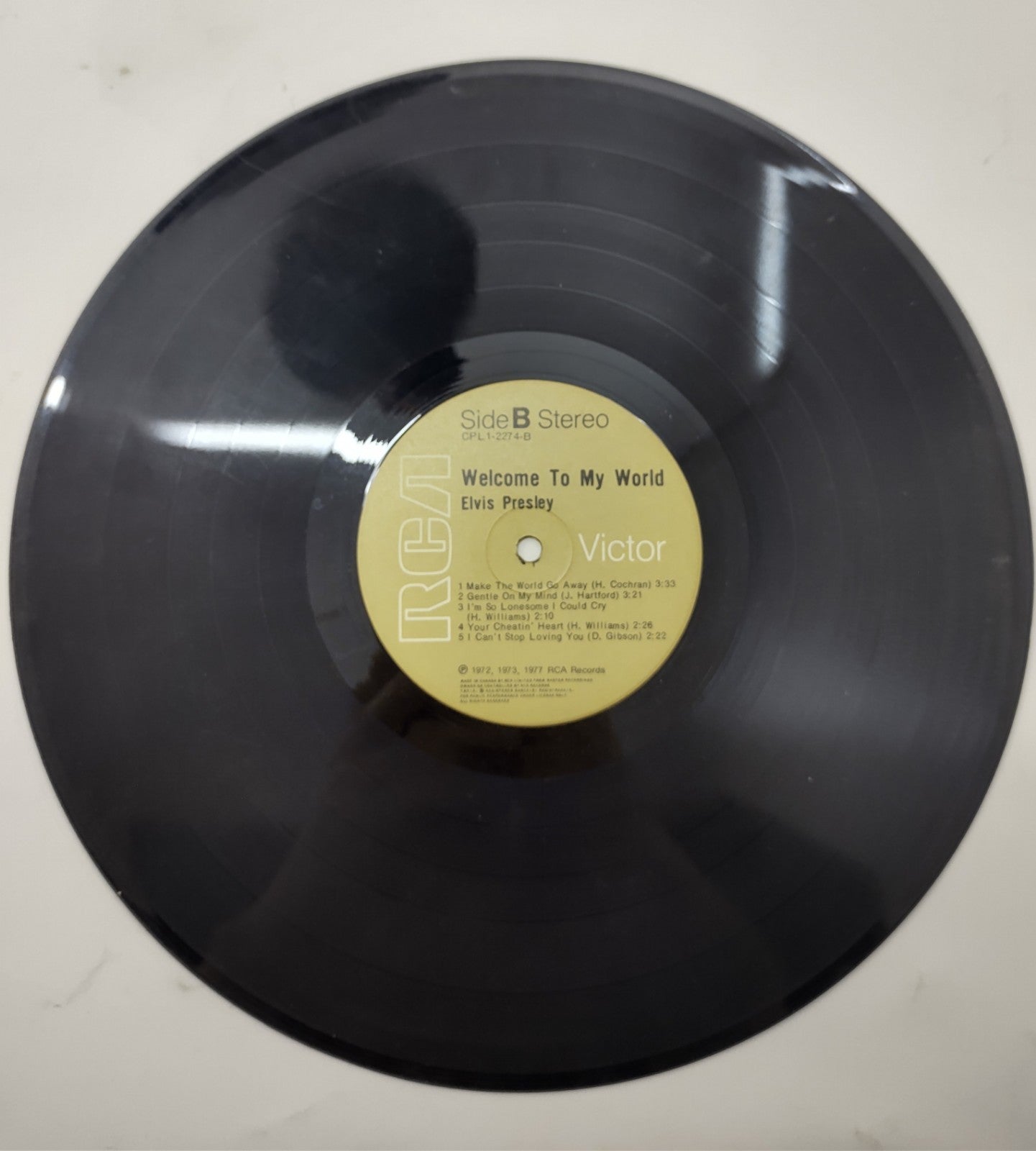 Elvis Presley – Welcome To My World Vinyl LP (1977) RCA APL1-2274