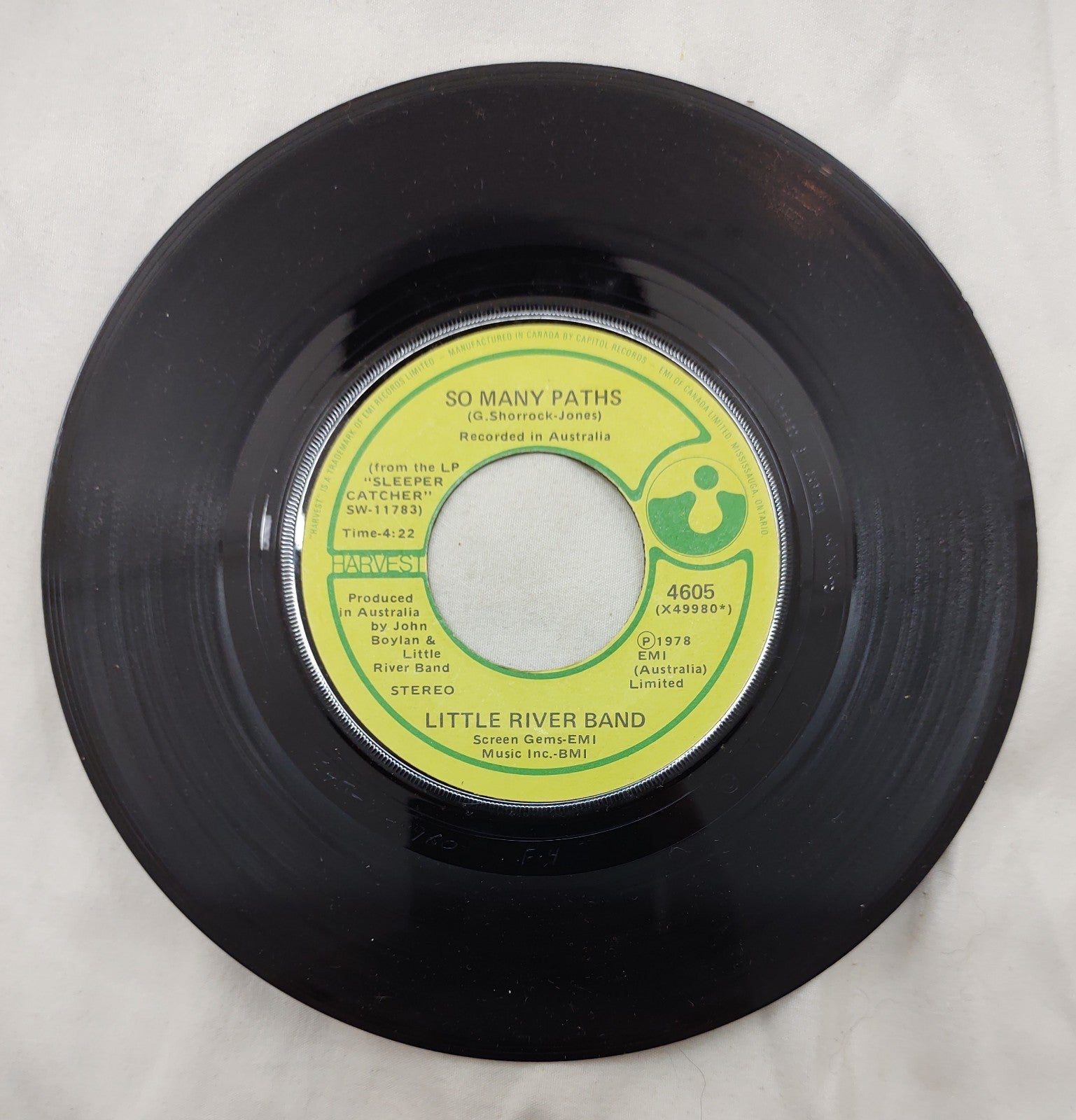 Little River Band – So Many Paths 7” Harvest 4605 Canada 1978