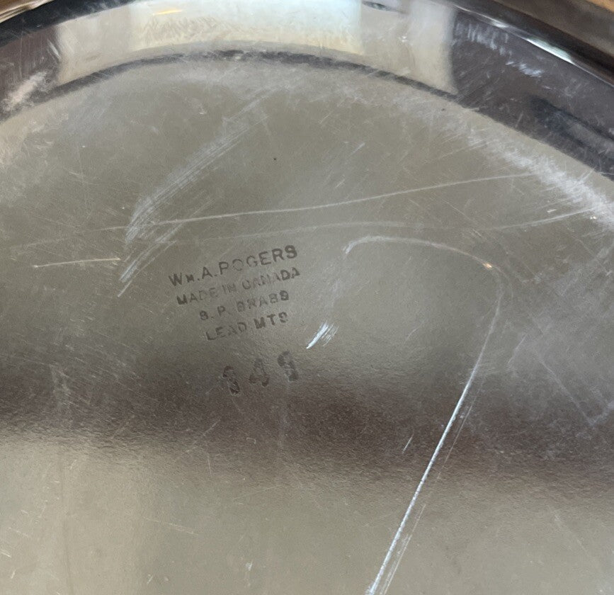 Wm. A. Rogers S.P. Brass Lead MTS 141 with Lid – Vintage Collectible