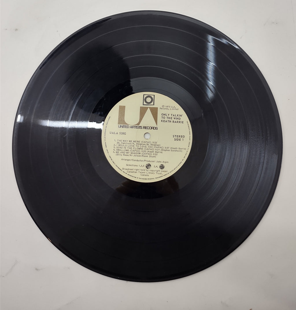 Keath Barrie – Only Talkin’ to the Wind (1975) Vinyl LP United Artists Folk