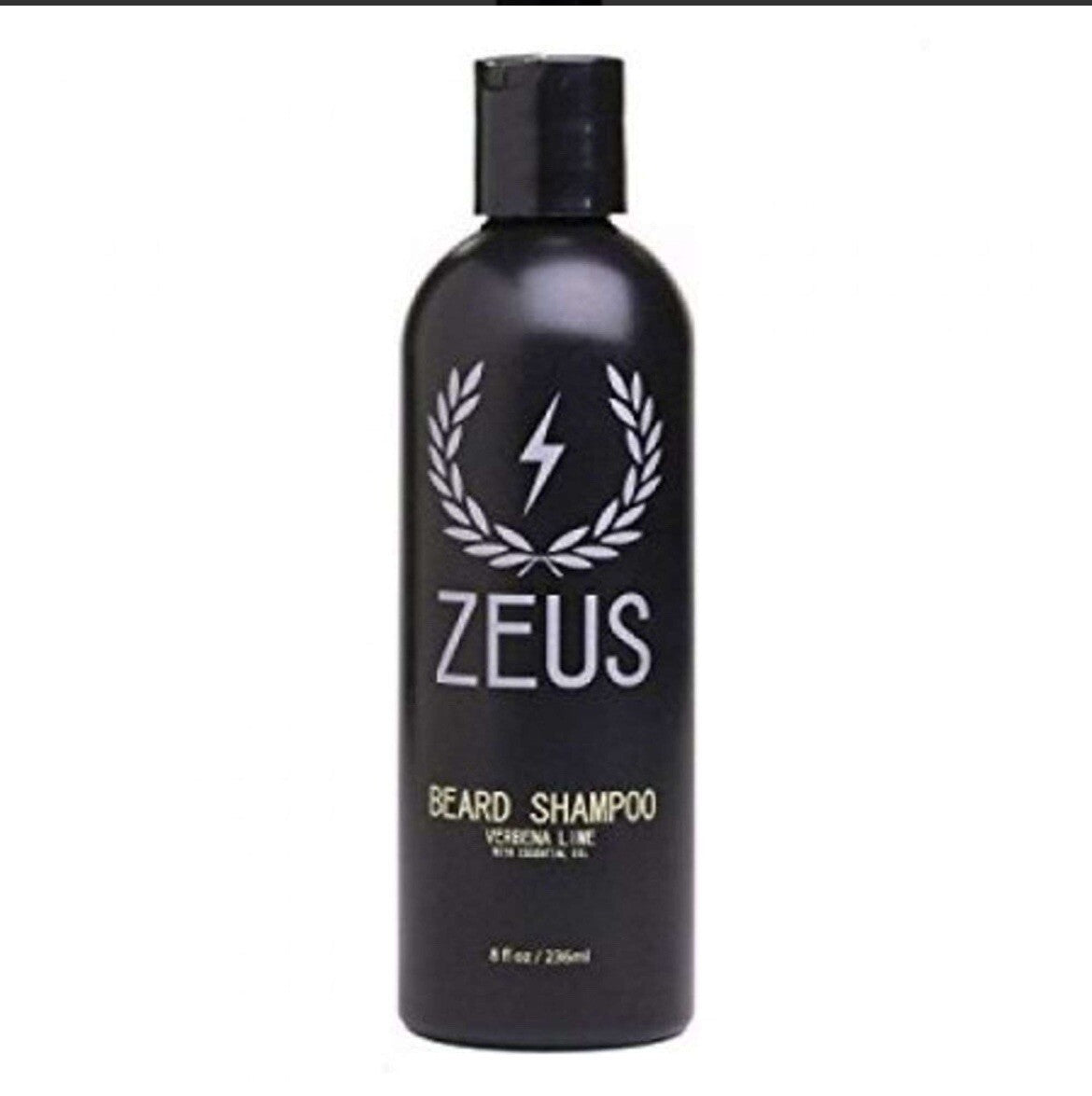 Zeus Beard Shampoo 8 fl oz (236 ml) Verbena & Lime – Grooming Wash Oil Gift Kit
