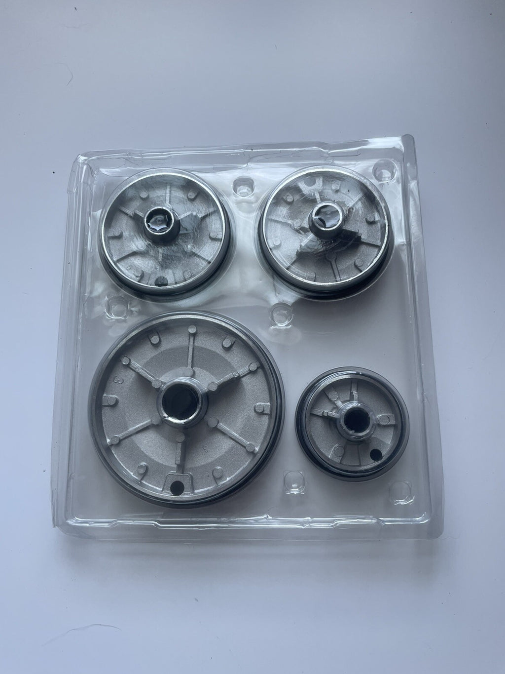 Gas Stove Burner Caps Black 4-Pack – Universal Fit Cooktop Replacement Caps