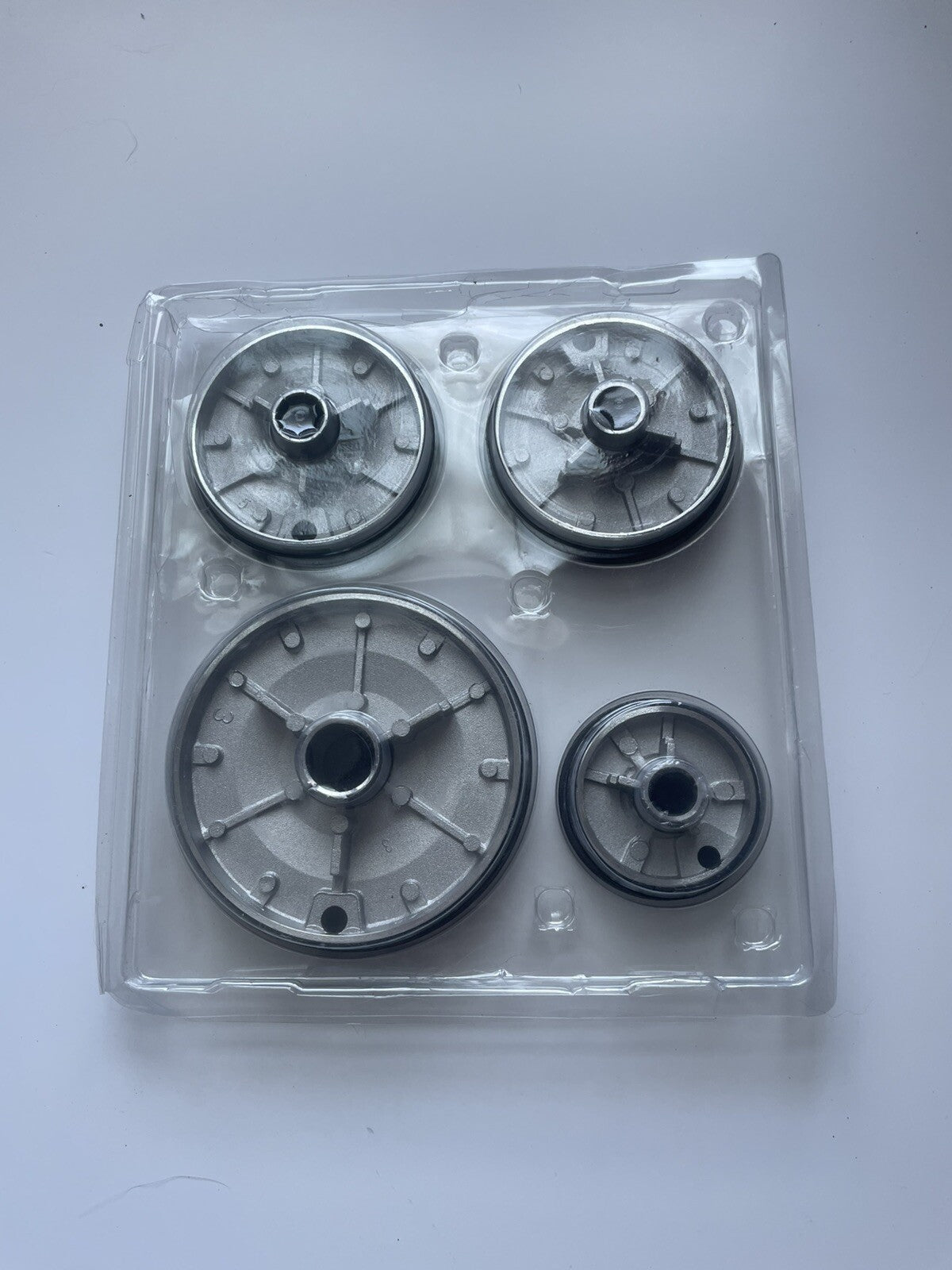 Gas Stove Burner Caps Black 4-Pack – Universal Fit Cooktop Replacement Caps