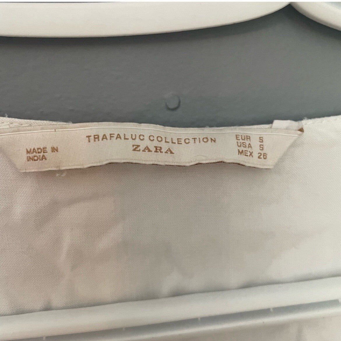 Zara Trafaluc Embroidered Pheasant Blouse Women's Size Small Casual Top