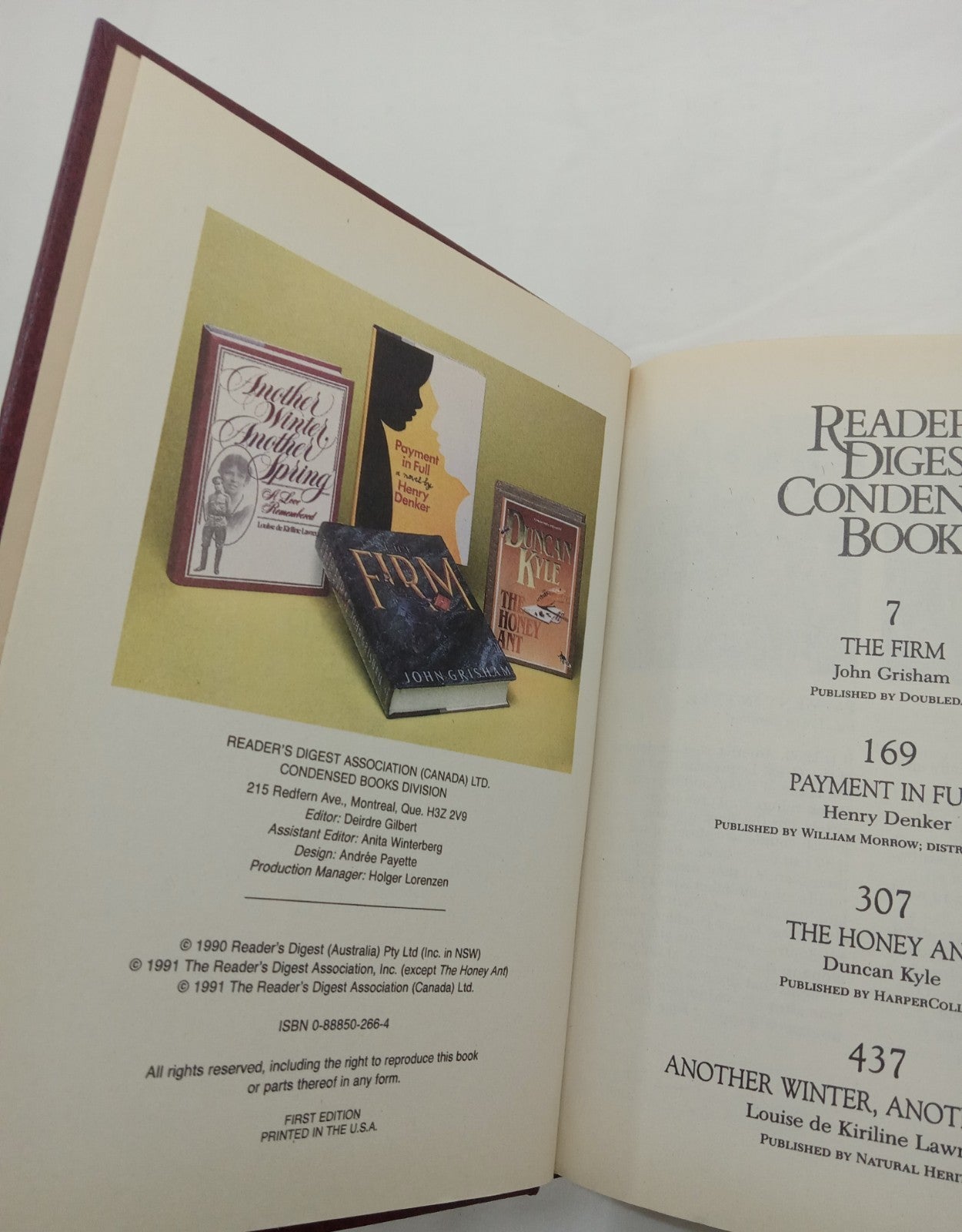 RD Sel Ed HC Vol 1 1991 | Vtg 1st Ed Leather Gilt NM Condensed Anthology