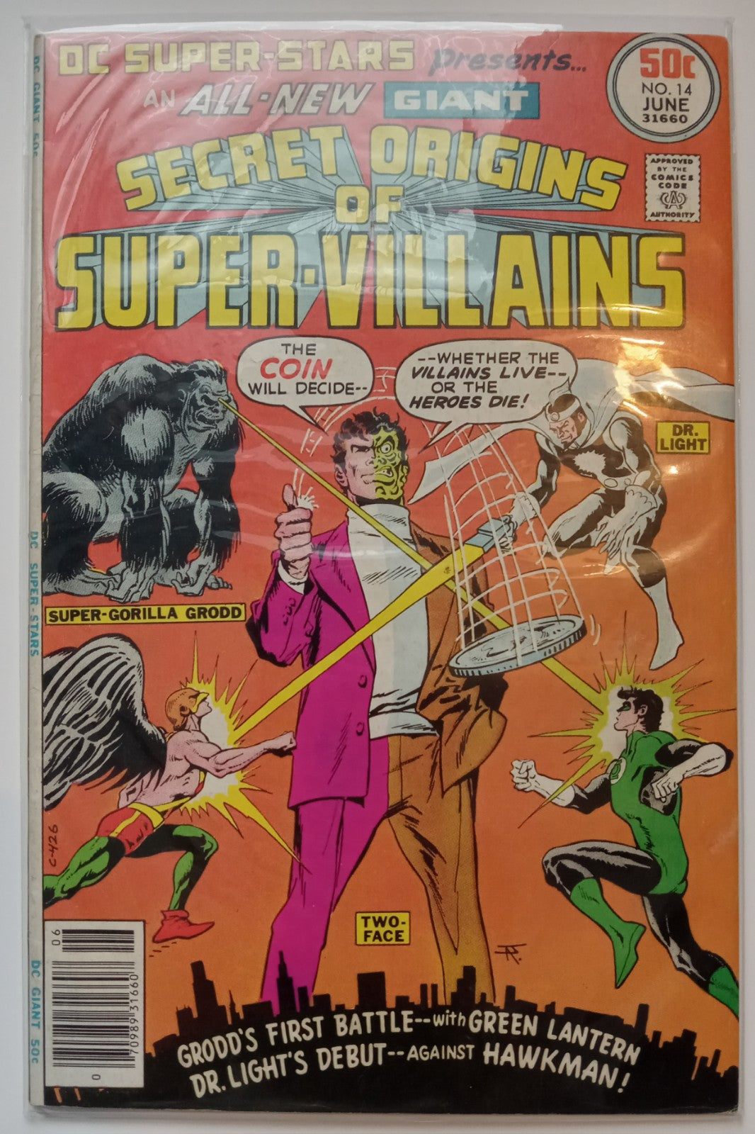 DC Super Stars #14 Origins of Super-Villains Bagged/Boarded DC Comics FN/VF