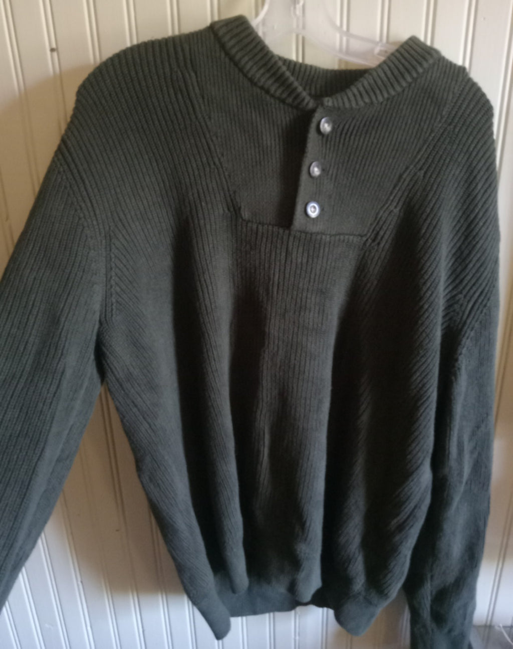 Eddie Bauer 100% Cotton Pullover Sweater – Men's XL, Casual Knit