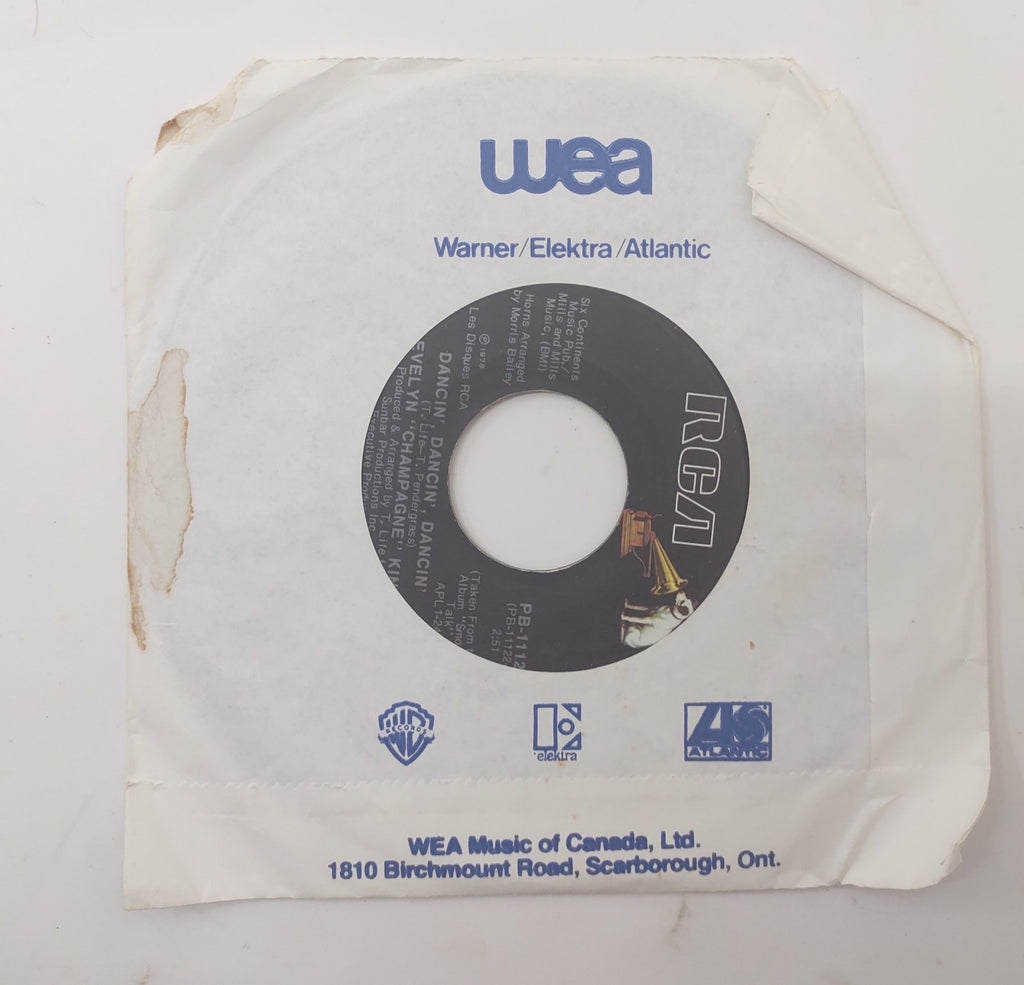 Evelyn Champagne King Shame / Dancin’ 7" 45 RPM Vinyl Record 1978 RCA Victor