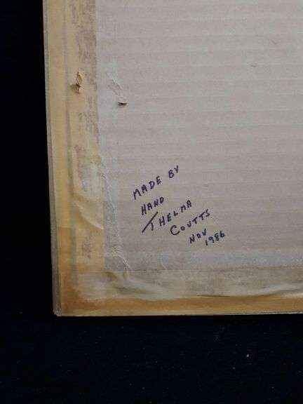 Framed 3D Art Picture – Handcrafted by Folk Artist Thelma Coutts Unique