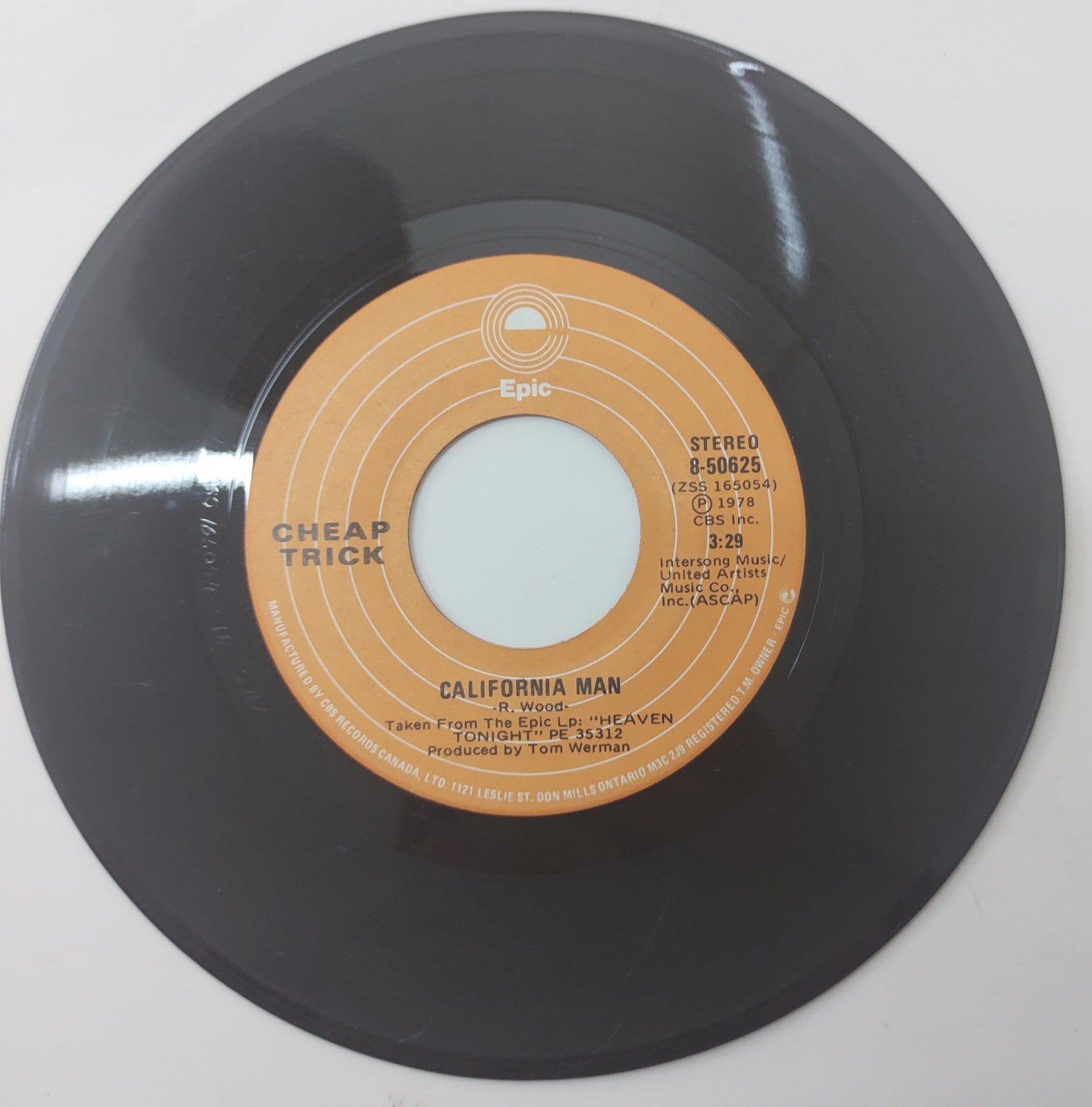 Cheap Trick I Want You to Want Me 7" 45 Vinyl Single 1978 Epic 8-50625