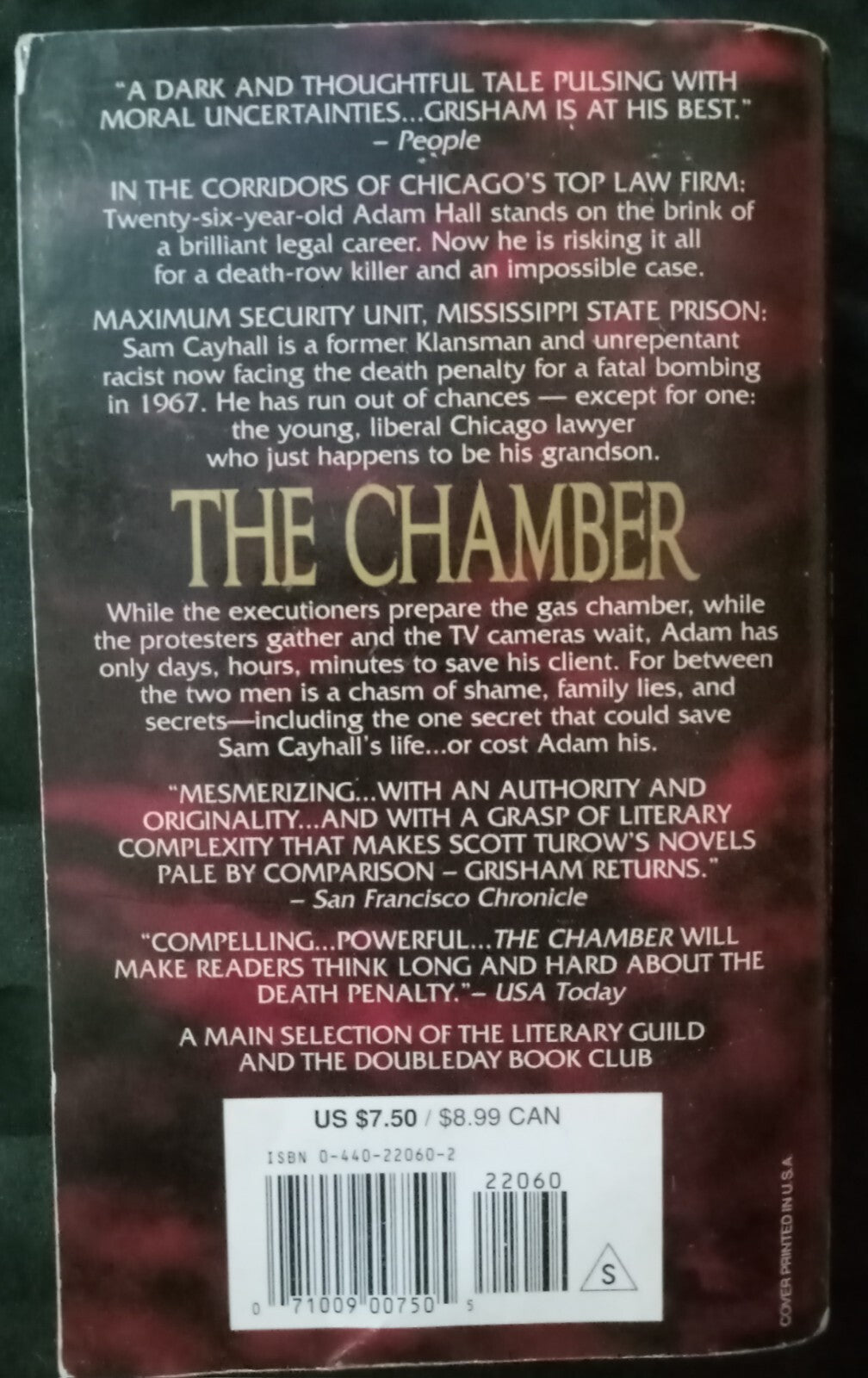 The Chamber by John Grisham – Legal Thriller – Paperback