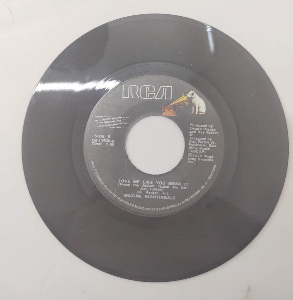 Maxine Nightingale Love Me Like You Mean It 7" 45 Vinyl 1979 RCA