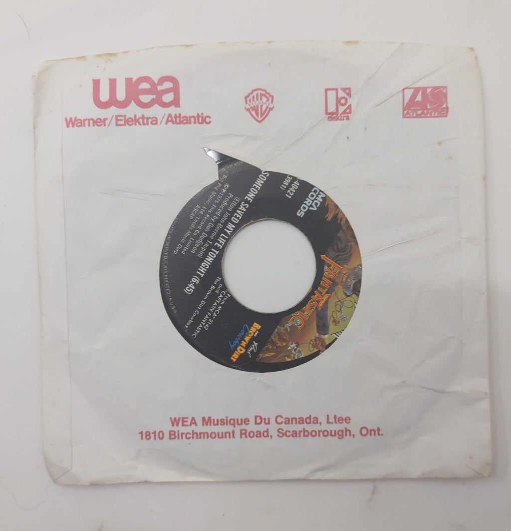 Elton John Someone Saved My Life Tonight 7" 45 Vinyl 1975 Canada MCA-40421