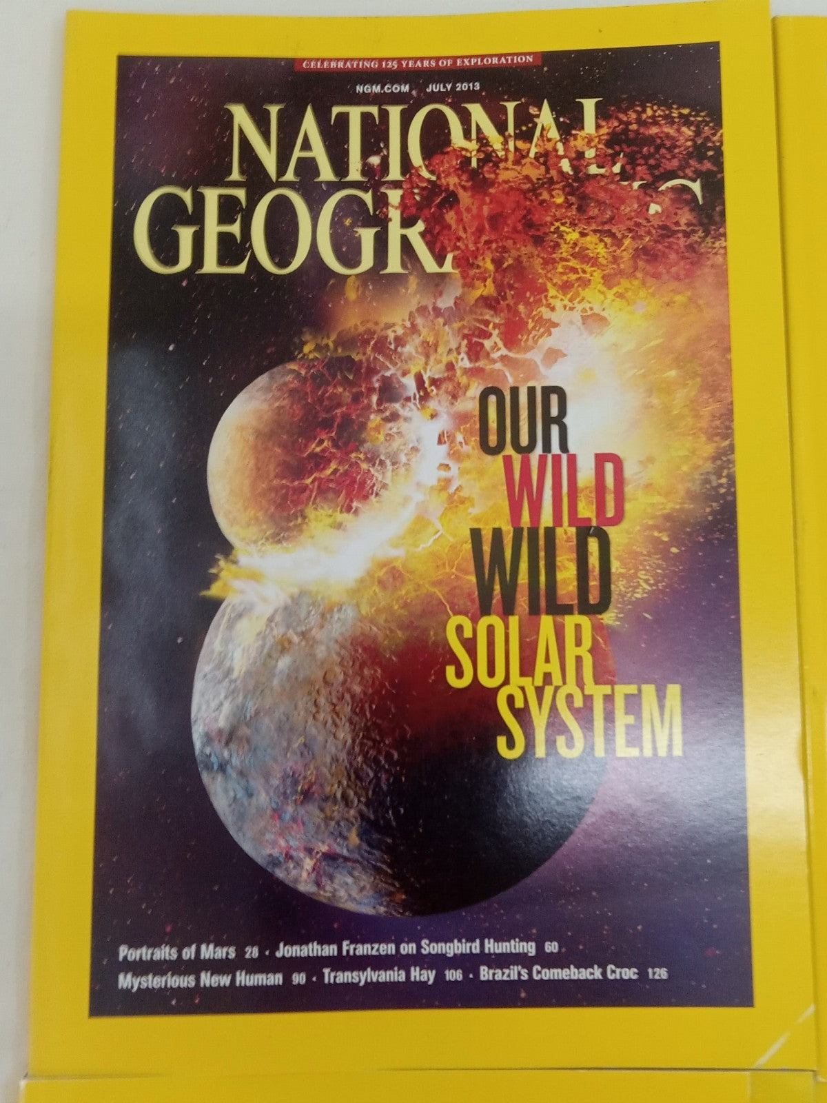 National Geographic Jul–Dec 2013 VG+ | 6 Issues in Faux Leather Slipcase