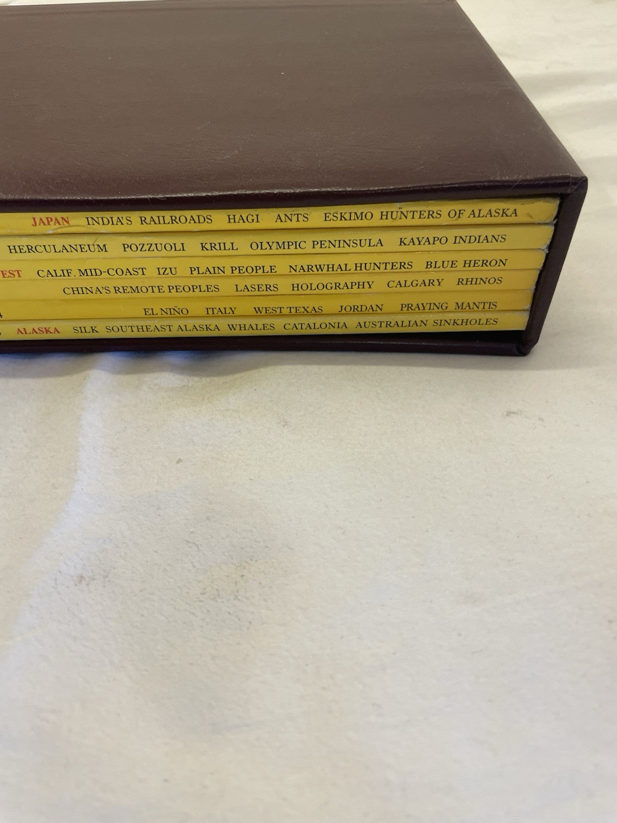 Nat Geo Mags Jan–Jun 1984 Vtg Wildlife Geo Nature Travel Decor Slipcvr