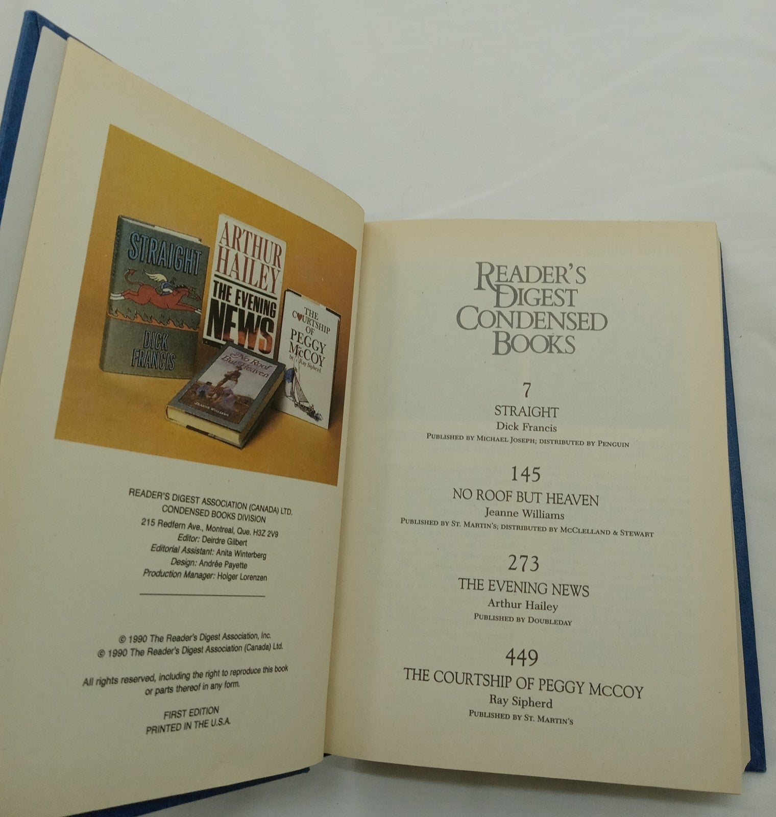 1990 Reader's Digest Condensed 1st Ed HC Leather Gilt Vtg NM Anthology